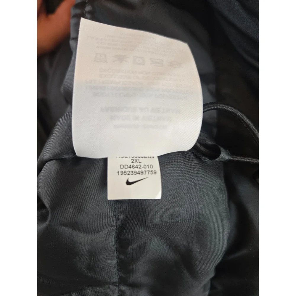 Nike Icon Clash Jacket Womens 2XL Black Therma-FIT‎ DD4642-010 Big Swoosh Zip